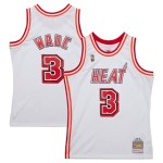 Men's Miami Heat Dwyane Wade White 2007/08 Hardwood Classics Swingman Jersey