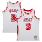 Men's Miami Heat Dwyane Wade White 2007/08 Hardwood Classics Swingman Jersey