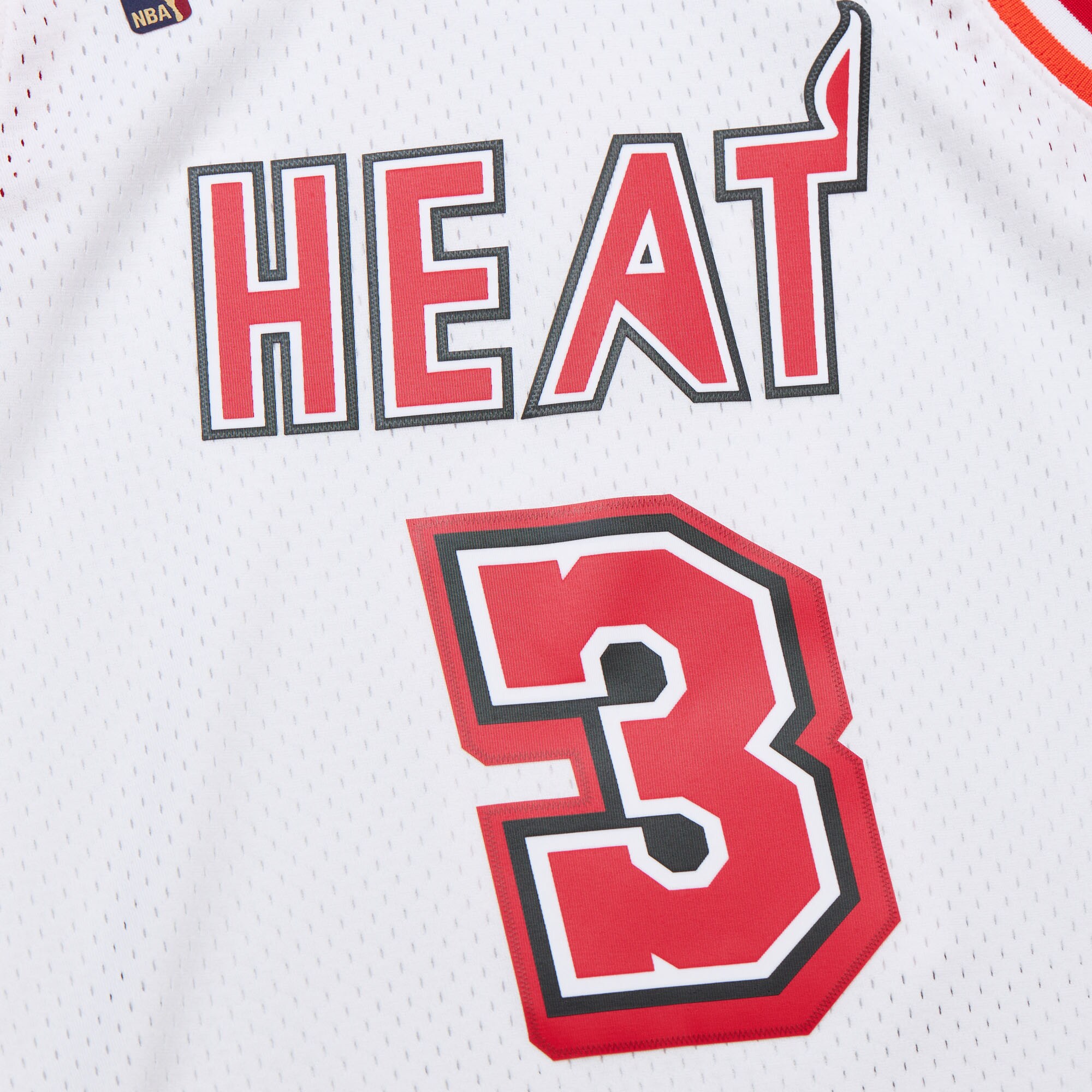 Men's Miami Heat Dwyane Wade White 2007/08 Hardwood Classics Swingman Jersey