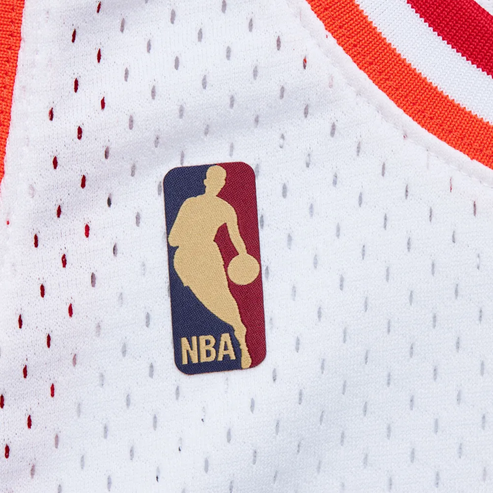 Men's Miami Heat Dwyane Wade White 2007/08 Hardwood Classics Swingman Jersey