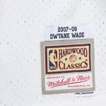 Men's Miami Heat Dwyane Wade White 2007/08 Hardwood Classics Swingman Jersey