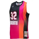 Men's Miami Heat Shaquille O'Neal Pink/Black 2005/06 Hardwood Classics Fadeaway Swingman Player Jersey