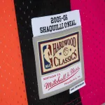 Men's Miami Heat Shaquille O'Neal Pink/Black 2005/06 Hardwood Classics Fadeaway Swingman Player Jersey