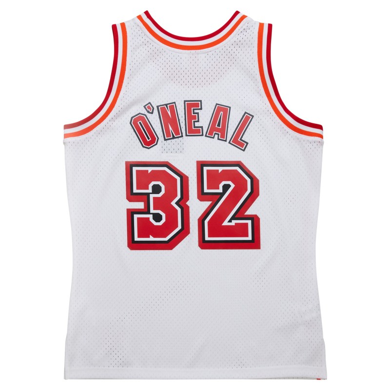 Men's Miami Heat Shaquille O'Neal White 2007/08 Hardwood Classics Swingman Jersey