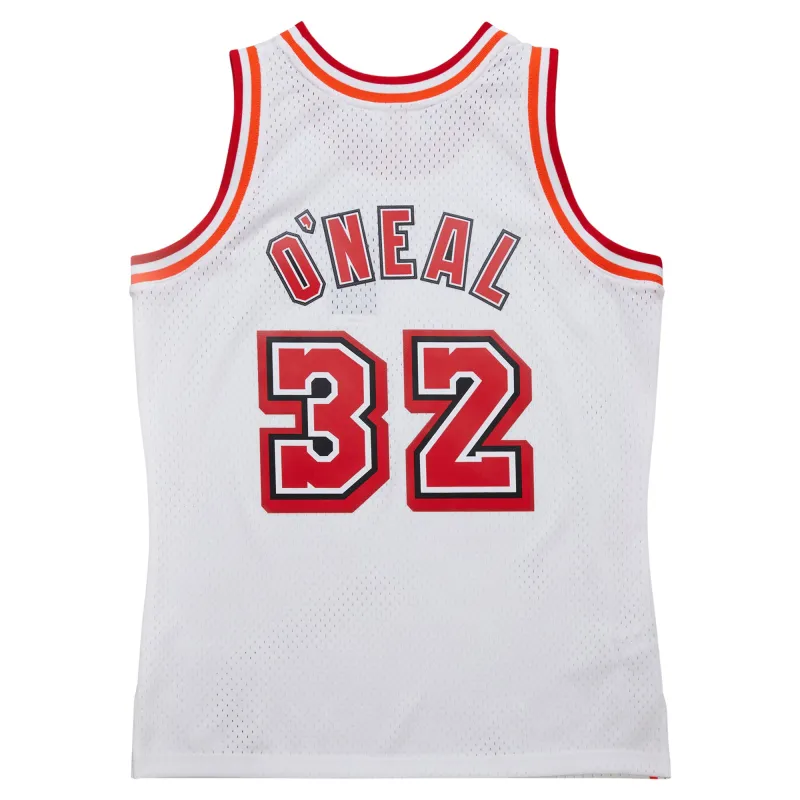 Men's Miami Heat Shaquille O'Neal White 2007/08 Hardwood Classics Swingman Jersey
