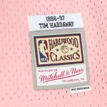 Men's Miami Heat Tim Hardaway Pink 1996/97 Swingman Sidewalk Sketch Jersey