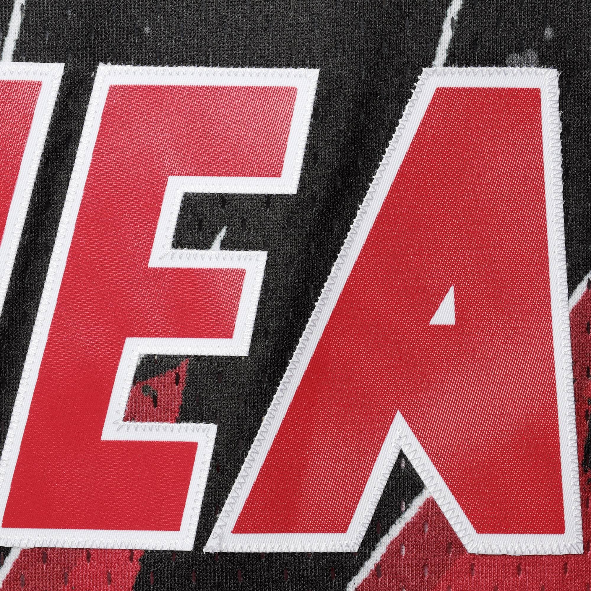 Men's Miami Heat Tim Hardaway Scarlet Hardwood Classics 1996/97 Hyper Hoops Swingman Jersey