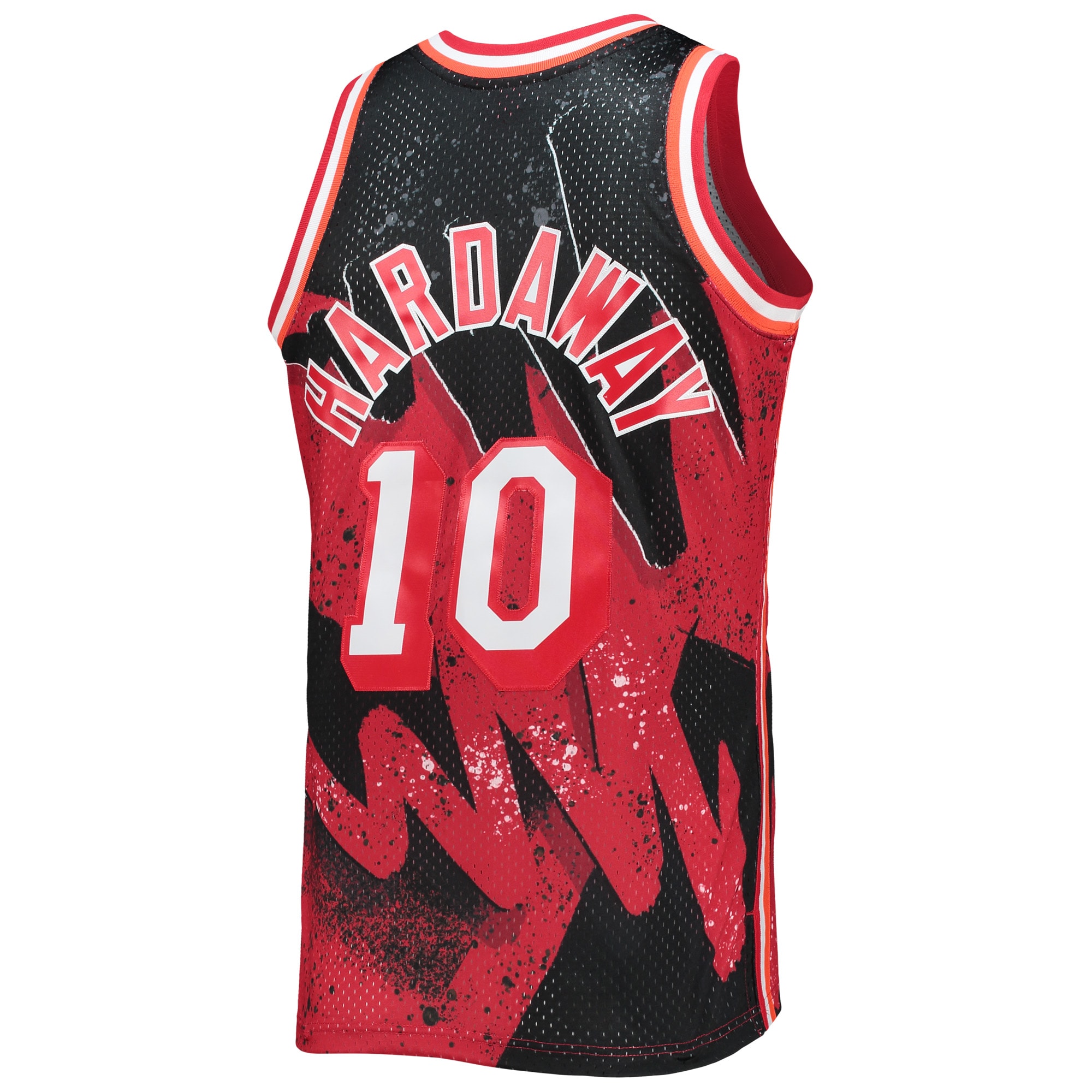 Men's Miami Heat Tim Hardaway Scarlet Hardwood Classics 1996/97 Hyper Hoops Swingman Jersey
