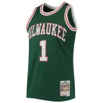 Men's Milwaukee Bucks Oscar Robertson Green 1996/97 Hardwood Classics NBA 75th Anniversary Diamond Swingman Jersey