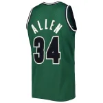 Men's Milwaukee Bucks Ray Allen Hunter Green 2000/01 Hardwood Classics Off-Court Swingman Jersey