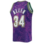 Men's Milwaukee Bucks Ray Allen Purple Hardwood Classics 2000/01 Lunar New Year Swingman Jersey