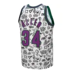 Men's Milwaukee Bucks Ray Allen White 2000/01 Swingman Jersey