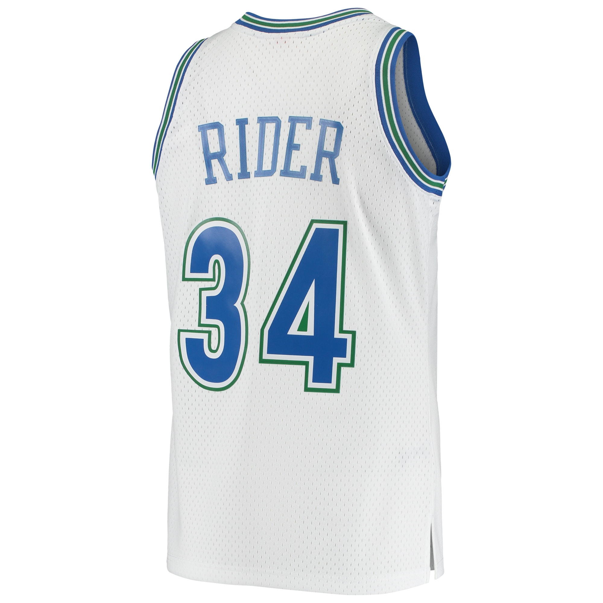 Men's Minnesota Timberwolves Isaiah Rider White 1995/96 Hardwood Classics Swingman Jersey