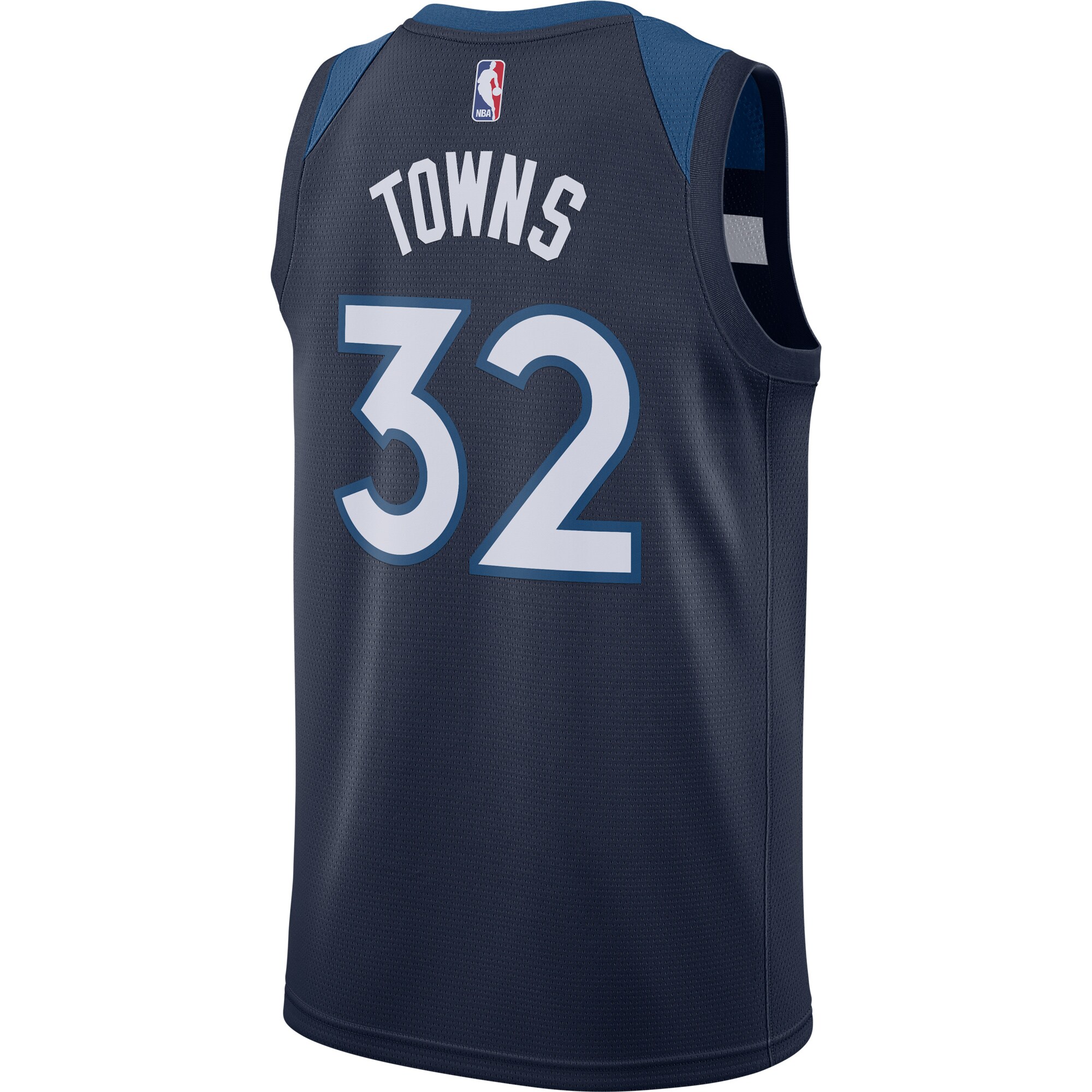 Men's Minnesota Timberwolves Karl-Anthony Towns Navy Swingman Jersey - Icon Edition