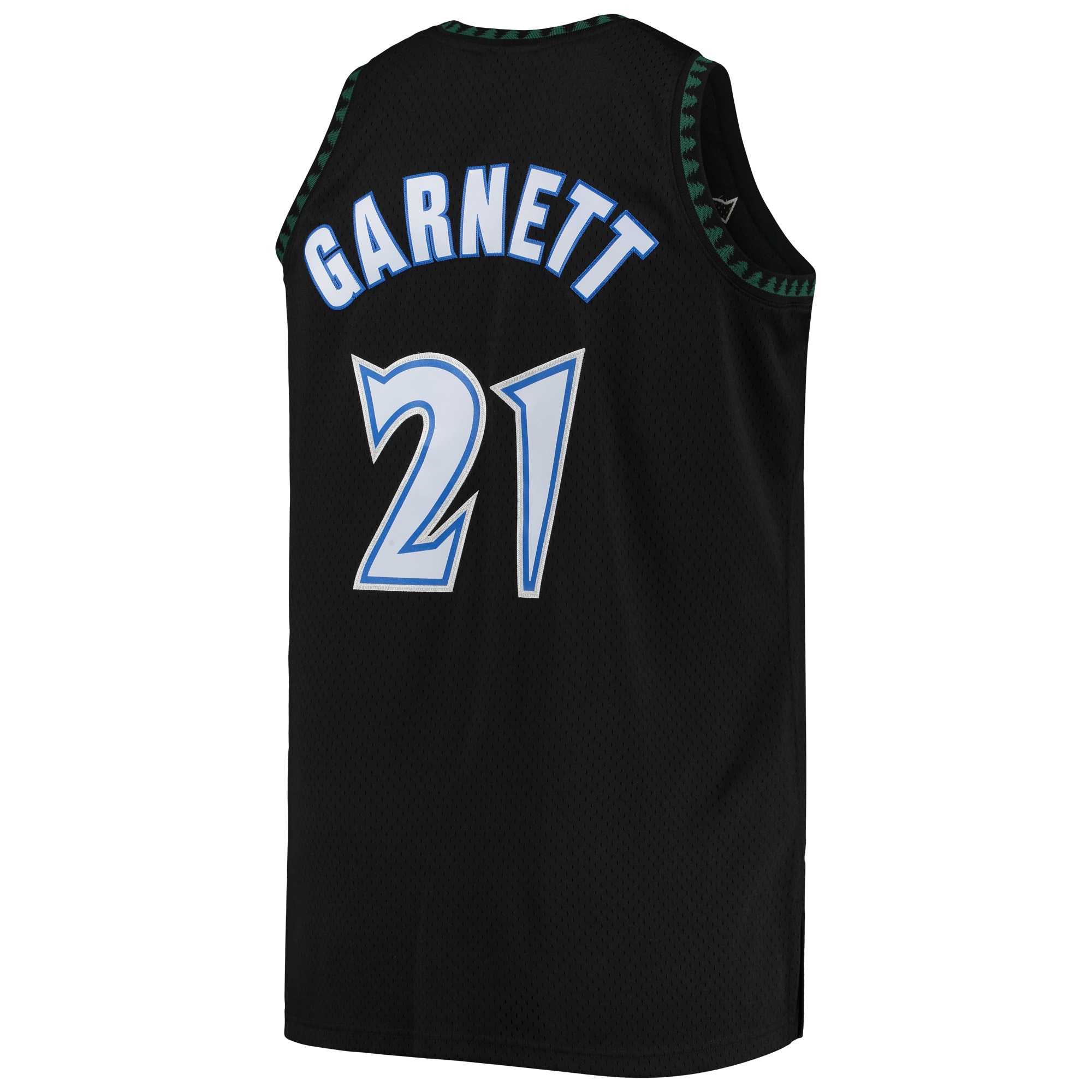 Men's Minnesota Timberwolves Kevin Garnett Black 1997/98 Big & Tall Hardwood Classics Swingman Jersey