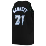 Men's Minnesota Timberwolves Kevin Garnett Black 1997/98 Big & Tall Hardwood Classics Swingman Jersey