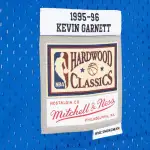 Men's Minnesota Timberwolves Kevin Garnett Black/Blue Hardwood Classics 1995/96 Split Swingman Jersey