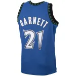 Men's Minnesota Timberwolves Kevin Garnett Blue 2001/02 Hardwood Classics Swingman Jersey