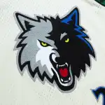 Men's Minnesota Timberwolves Kevin Garnett Cream Chainstitch Swingman Jersey