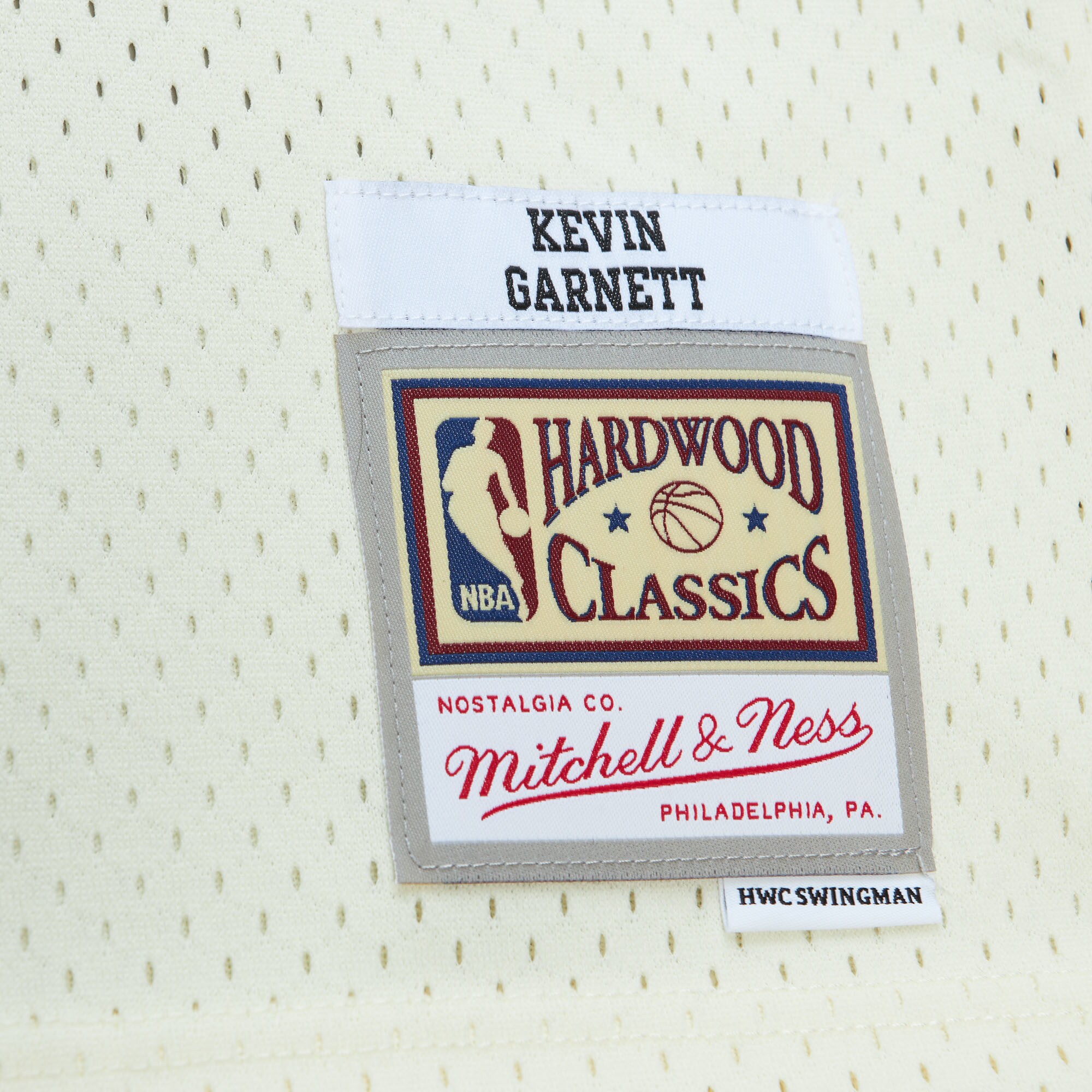 Men's Minnesota Timberwolves Kevin Garnett Cream Chainstitch Swingman Jersey