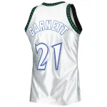 Men's Minnesota Timberwolves Kevin Garnett Platinum 1997/98 Hardwood Classics 75th Anniversary Swingman Jersey