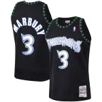 Men's Minnesota Timberwolves Stephon Marbury Black 1997/98 Hardwood Classics Swingman Jersey