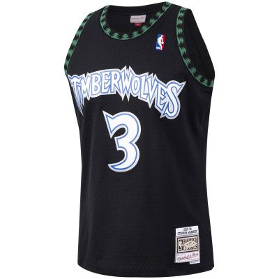 Men's Minnesota Timberwolves Stephon Marbury Black 1997/98 Hardwood Classics Swingman Jersey 02