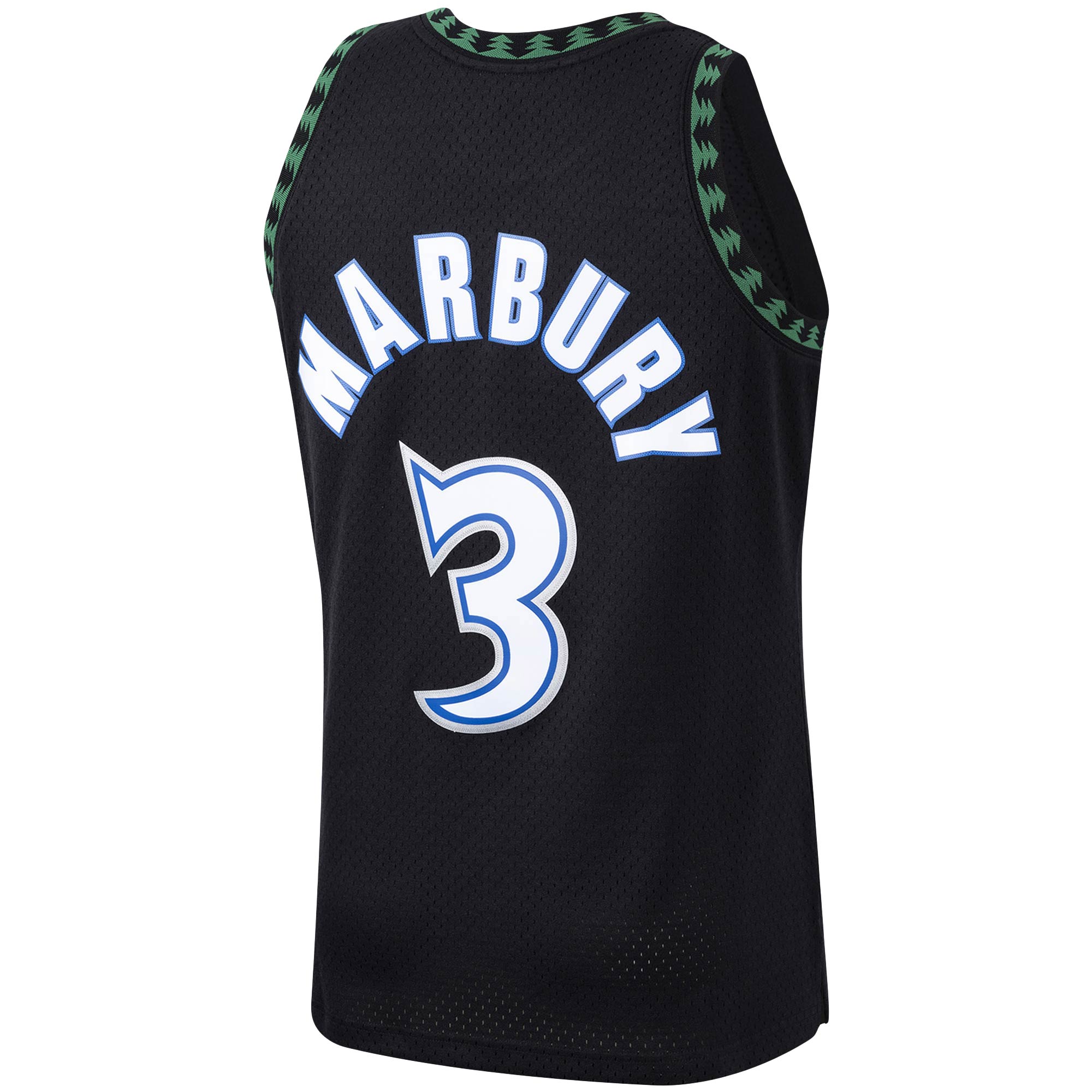 Men's Minnesota Timberwolves Stephon Marbury Black 1997/98 Hardwood Classics Swingman Jersey