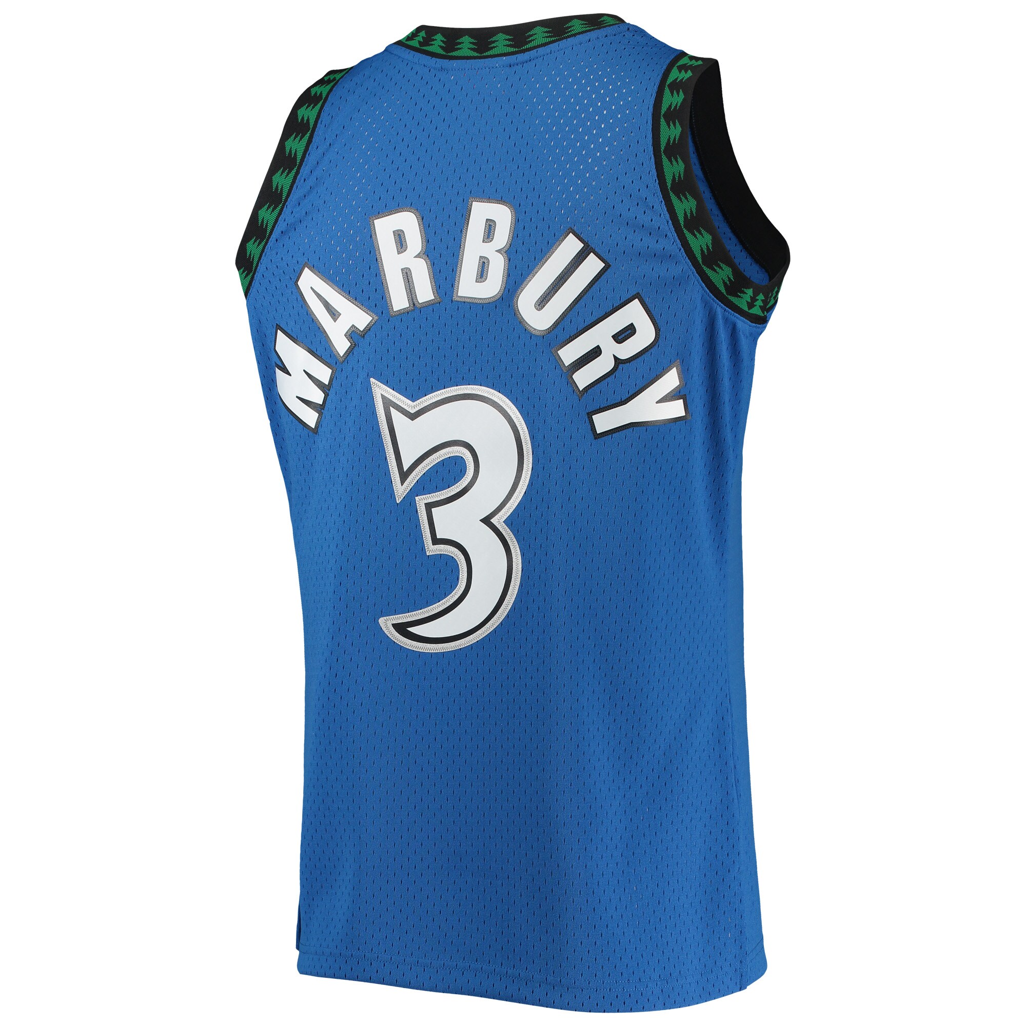 Men's Minnesota Timberwolves Stephon Marbury Blue 1996/97 Hardwood Classics Swingman Jersey