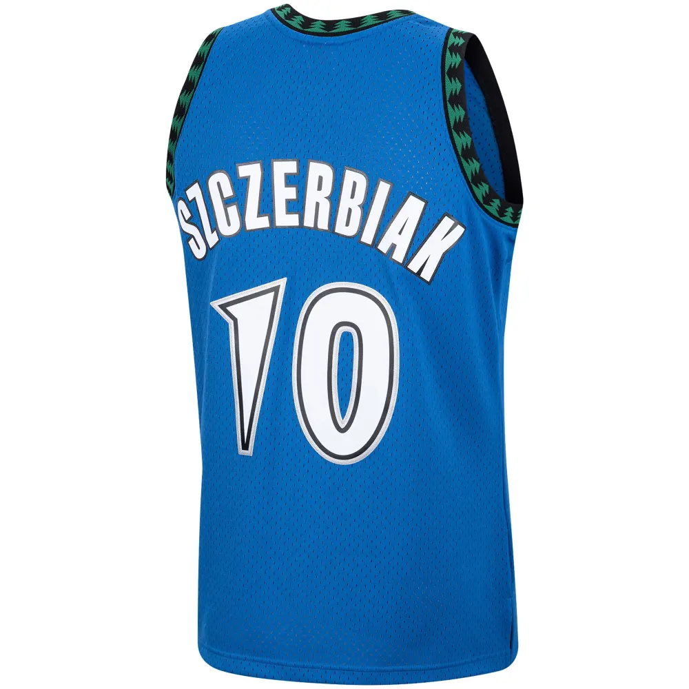 Men's Minnesota Timberwolves Wally Szczerbiak Blue 2001/02 Hardwood Classics Swingman Jersey