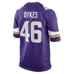 Men's Minnesota Vikings Aaron Dykes Purple Team Game Jersey