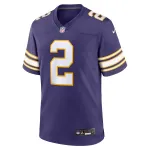 Men's Minnesota Vikings Alexander Mattison Purple Classic Player Game Jersey