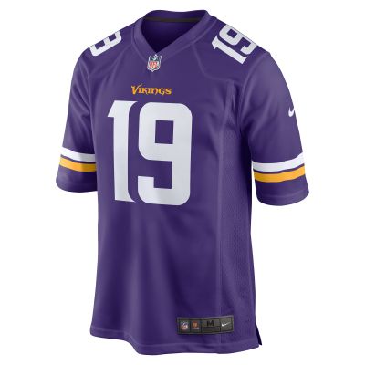 Men's Minnesota Vikings Brandon Powell Purple Game Jersey 02