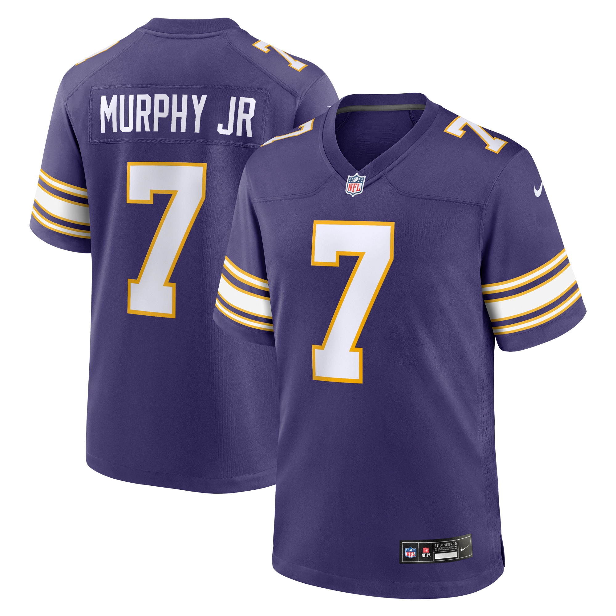 Men's Minnesota Vikings Byron Murphy Jr. Purple Classic Player Game Jersey