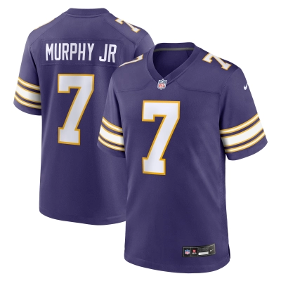 Men's Minnesota Vikings Byron Murphy Jr. Purple Classic Player Game Jersey 01