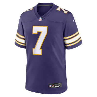 Men's Minnesota Vikings Byron Murphy Jr. Purple Classic Player Game Jersey 02