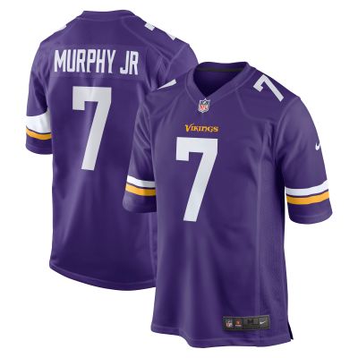 Men's Minnesota Vikings Byron Murphy Jr. Purple Game Jersey 01