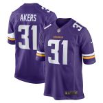 Men's Minnesota Vikings Cam Akers  Purple Game Jersey