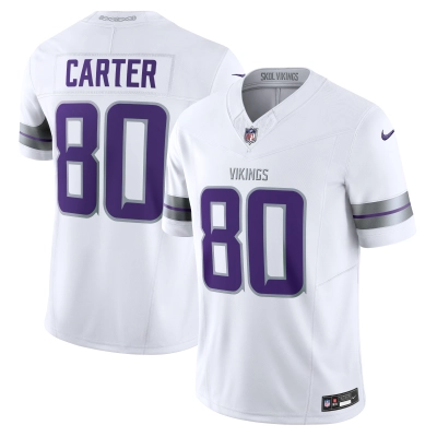 Men's Minnesota Vikings Cris Carter White Alternate Vapor F.U.S.E. Retired Player Limited Jersey 01