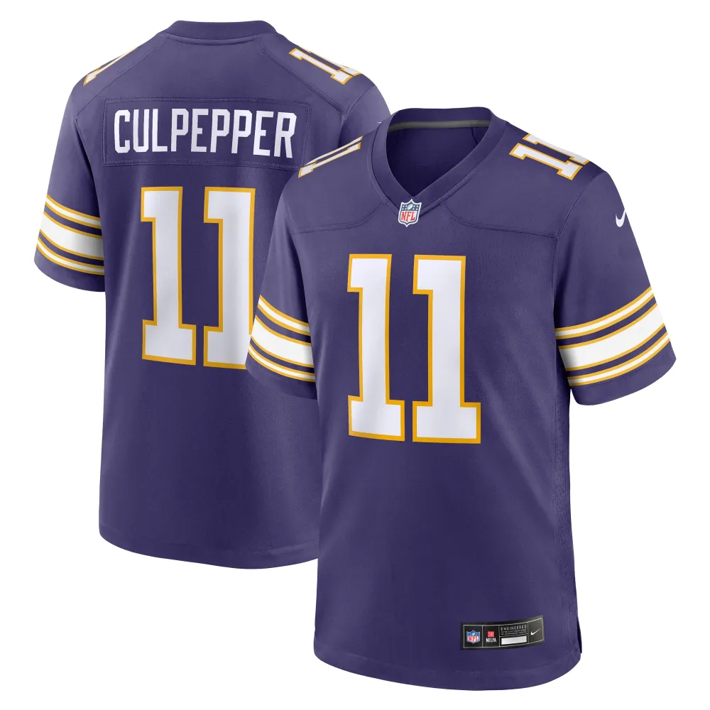 Men's Minnesota Vikings Daunte Culpepper Purple Classic Retired Player Game Jersey