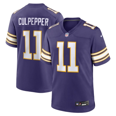 Men's Minnesota Vikings Daunte Culpepper Purple Classic Retired Player Game Jersey 01