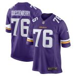 Men's Minnesota Vikings David Quessenberry  Purple Team Game Jersey