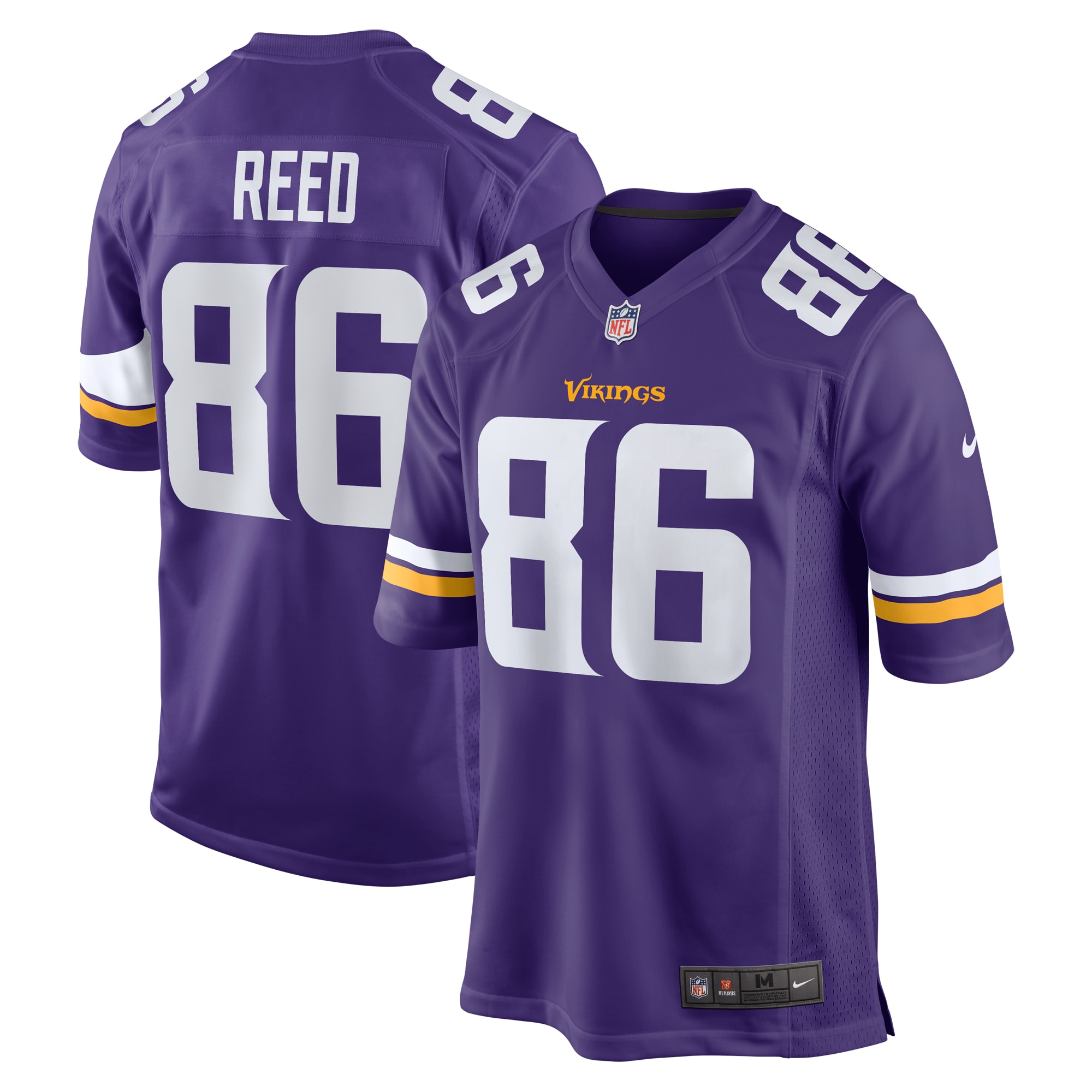 Men's Minnesota Vikings Jake Reed Purple Retired Player Game Jersey