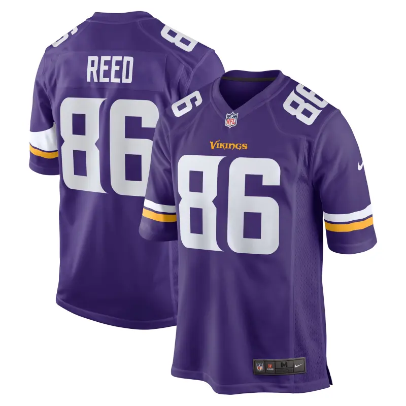 Men's Minnesota Vikings Jake Reed Purple Retired Player Game Jersey