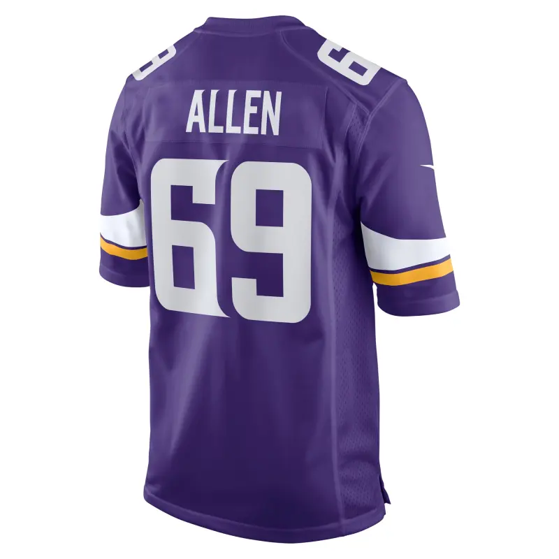 Men's Minnesota Vikings Jared Allen Purple Retired Player Game Jersey