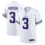 Men's Minnesota Vikings Jordan Addison White Alternate Game Player Jersey