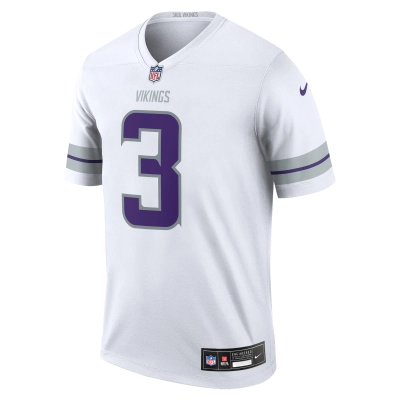 Men's Minnesota Vikings Jordan Addison White Alternate Legend Player Jersey 02