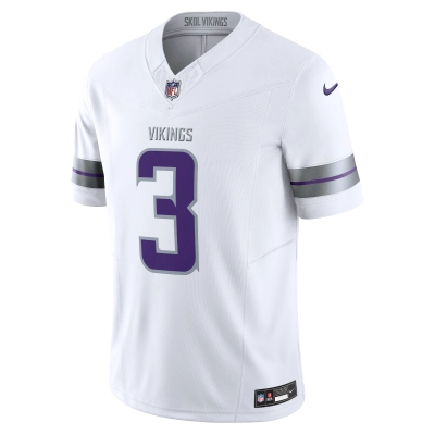 Men's Minnesota Vikings Jordan Addison White Alternate Vapor F.U.S.E. Limited Jersey 02