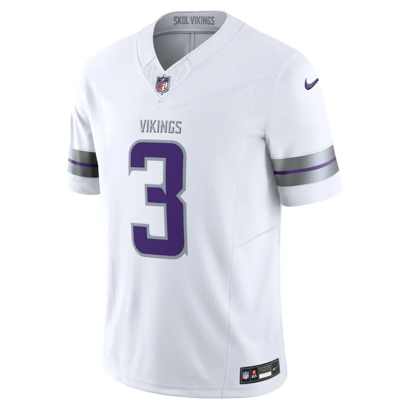 Men's Minnesota Vikings Jordan Addison White Alternate Vapor F.U.S.E. Limited Jersey