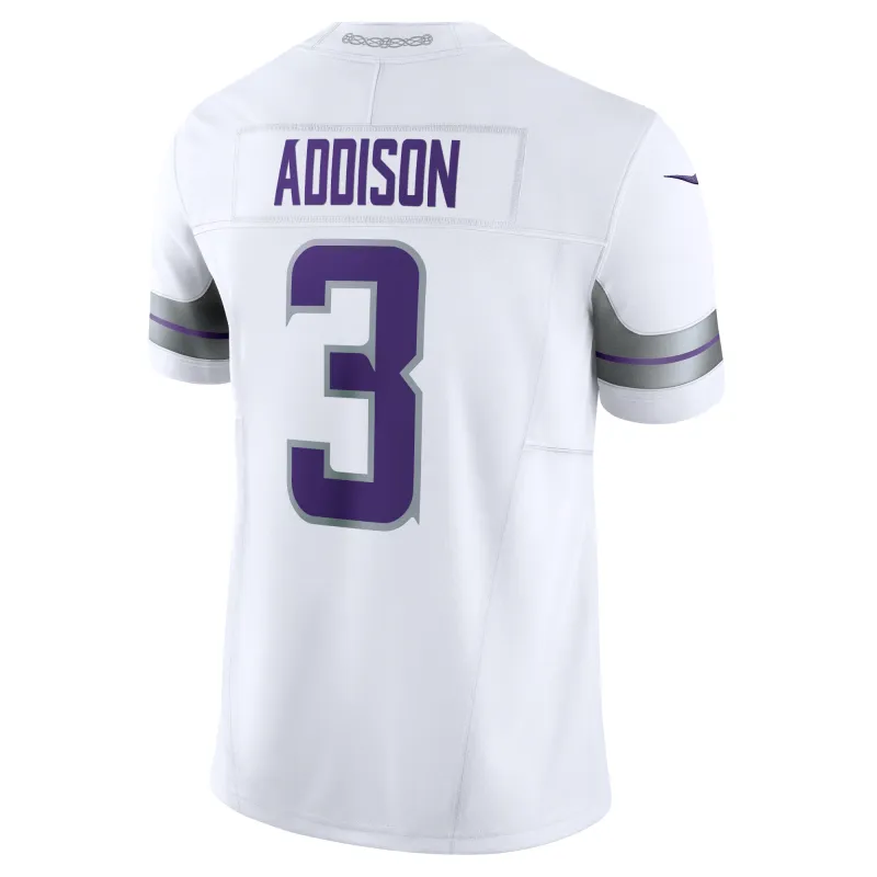 Men's Minnesota Vikings Jordan Addison White Alternate Vapor F.U.S.E. Limited Jersey